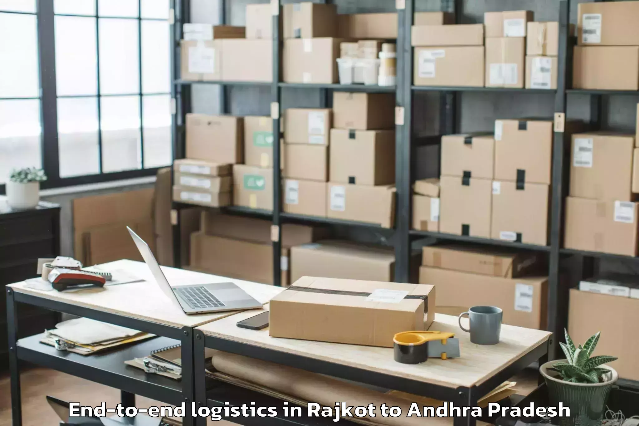 Professional Rajkot to Chirala End To End Logistics